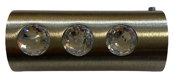 ΑΚΡΟ ΚΟΥΡΤΙΝΟΞΥΛΟΥ SPOT METAL ΣΕ ΝΙΚΕΛ ΜΑΤ- SWAROVSKI Φ25 3x3x7Υ - 060-101stk