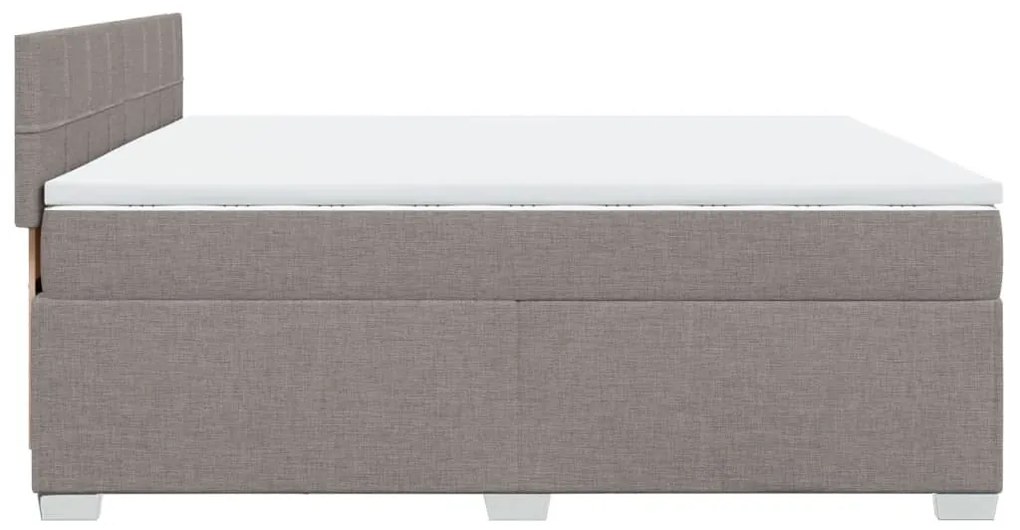 ΚΡΕΒΑΤΙ BOXSPRING ΜΕ ΣΤΡΩΜΑ TAUPE 200X200 ΕΚ. ΥΦΑΣΜΑΤΙΝΟ 3285999