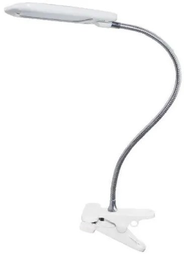 Φωτιστικό Γραφείου με Τσιμπίδα και Σπιράλ LED 5W 4000K BAZ2 ACA-15205LEDWHC-Λευκό 15205LEDWHC
