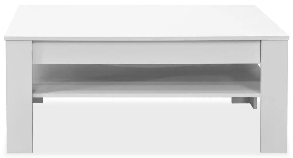 Τραπεζάκι Σαλονιού Λευκό 110 x 65 x 48 εκ. από Μοριοσανίδα - Λευκό