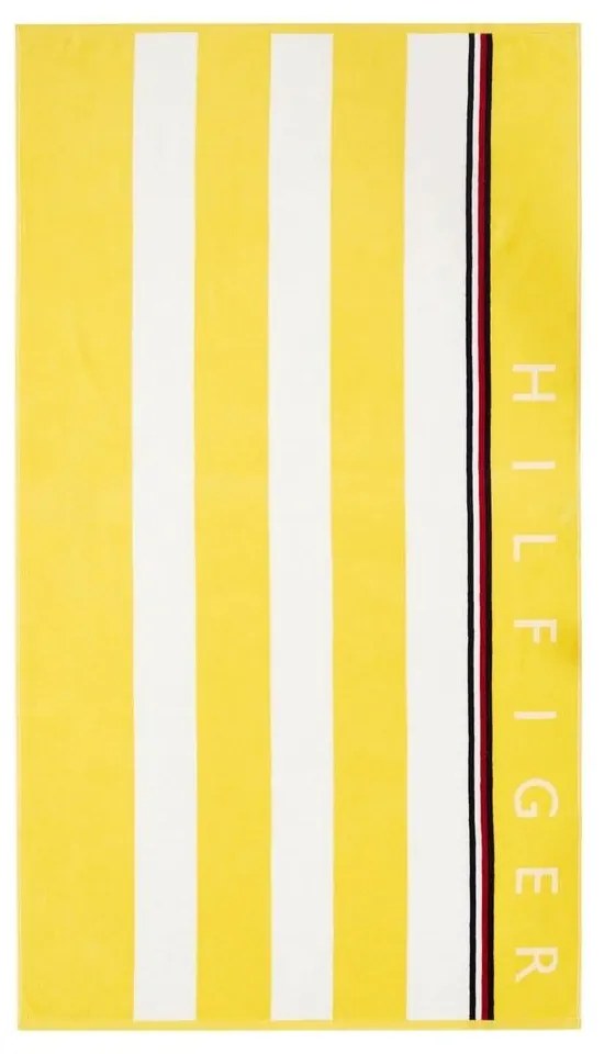 Πετσέτα Θαλάσσης Zoom Yellow Tommy Hilfiger Θαλάσσης 90x160cm 100% Βαμβάκι