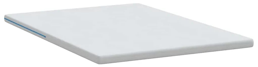 vidaXL Στρώμα επικάλυψης Λευκό 200 x 200 x 7 εκ. Υφασμα Jacquard