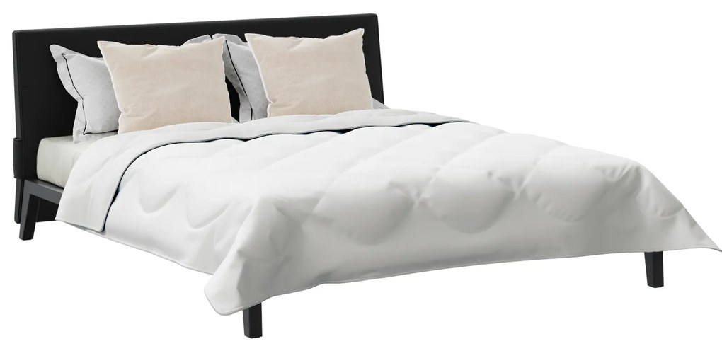 vidaXL Πάπλωμα Άλλο με μαξιλάρι 3 pcs Λευκό 240 x 220 cm Μικροΐνες