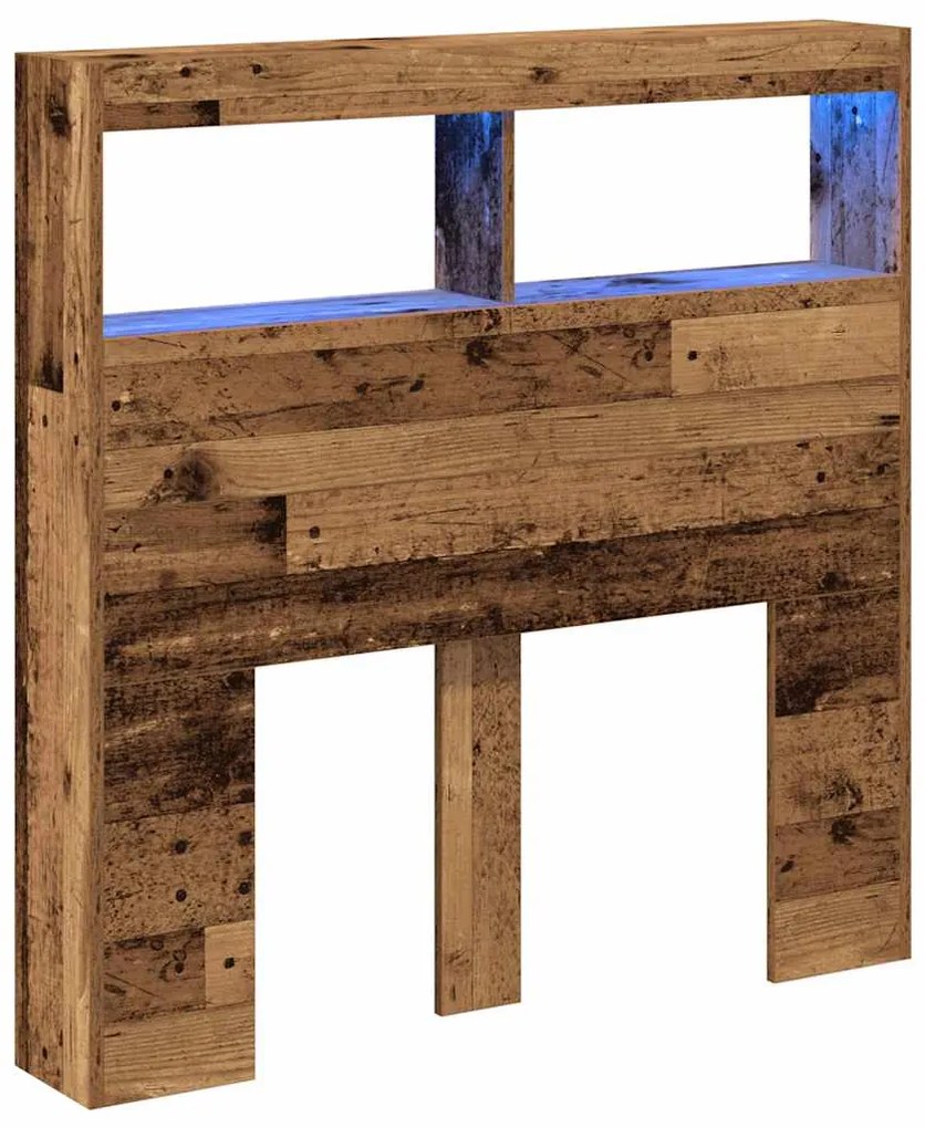 vidaXL Κεφαλάρι με Αποθηκευτικό Χώρο &amp; LED 100x17x102 εκ.
