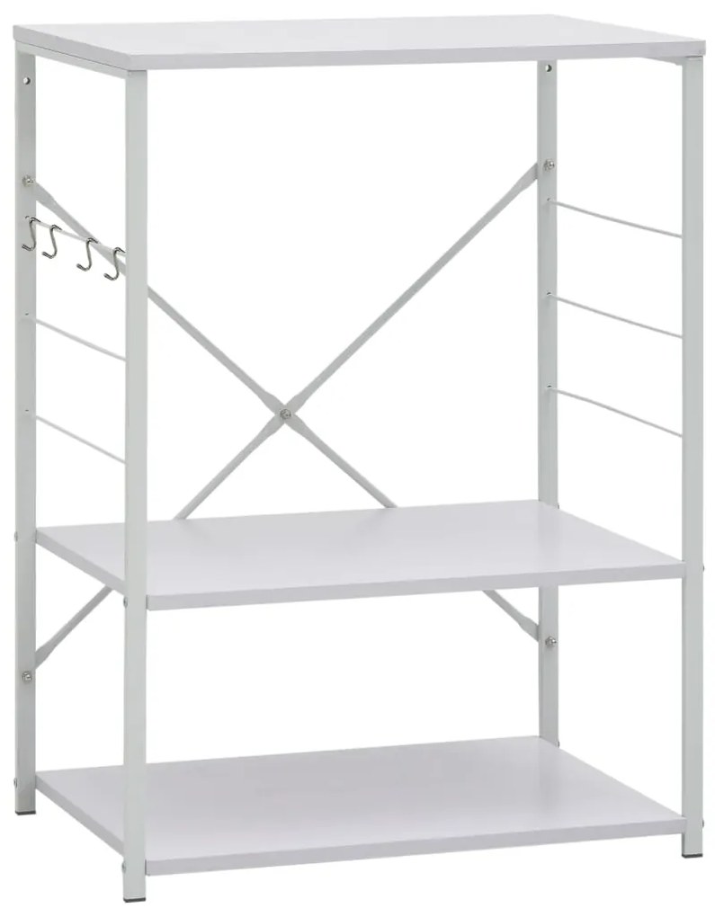 vidaXL Ντουλάπι Φούρνου Μικροκυμάτων Λευκό 60x39,6x79,5 εκ. Επεξ. Ξύλο