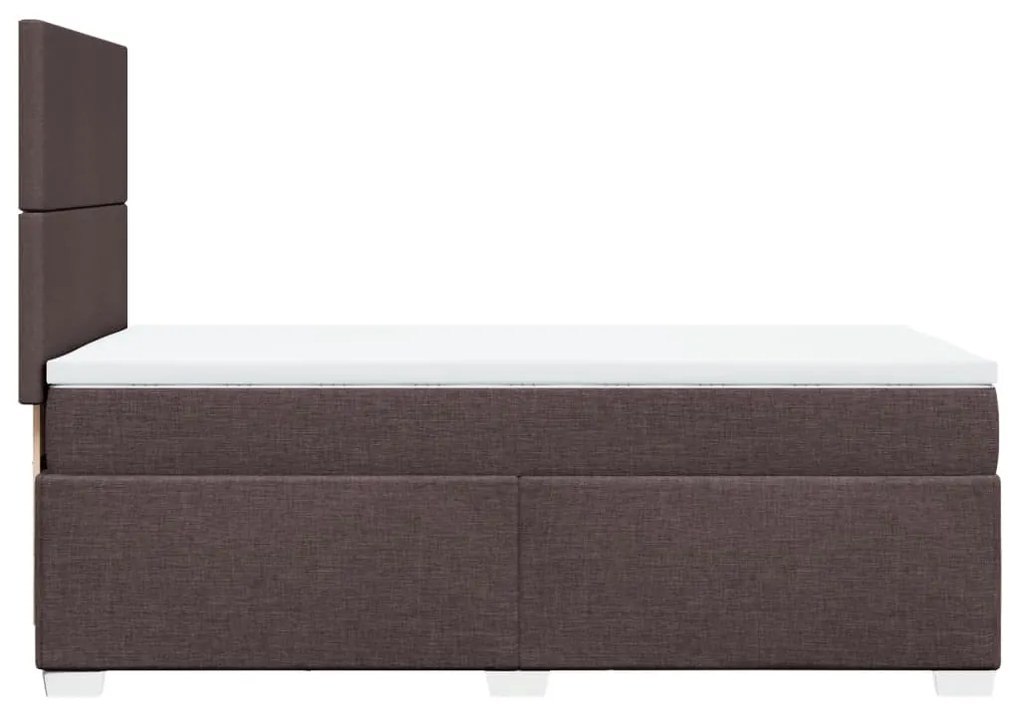 ΚΡΕΒΑΤΙ BOXSPRING ΜΕ ΣΤΡΩΜΑ ΣΚΟΥΡΟ ΚΑΦΕ 90X200 ΕΚ. ΥΦΑΣΜΑΤΙΝΟ 3292667