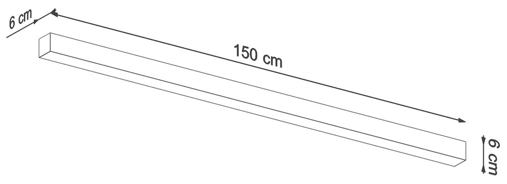 Sollux Φωτιστικό τοίχου Pinne 1,αλουμίνιο,1xLED/38w