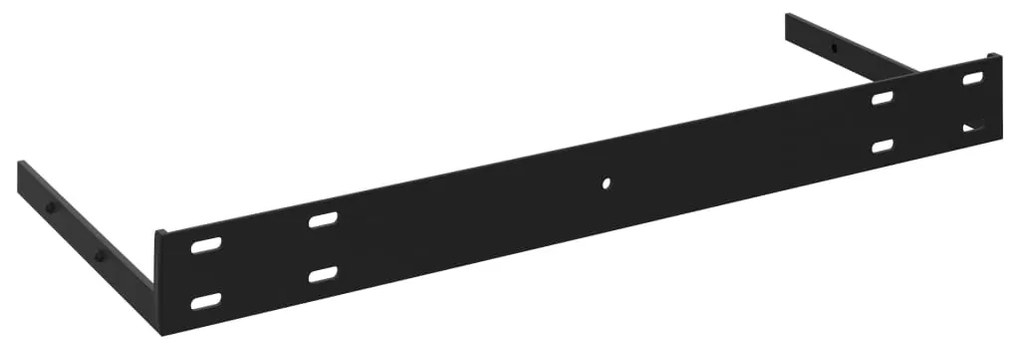 vidaXL Ράφι Τοίχου Γυαλιστερό Μαύρο 80 x 23,5 x 3,8 εκ. MDF