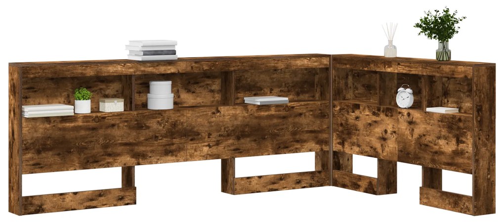 vidaXL Κεφαλάρι Αποθήκης Καπνιστή δρυς 120 cm Επεξεργασμένο ξύλο