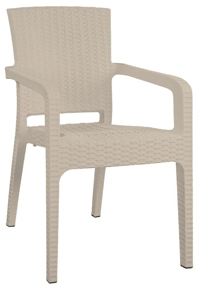 Καρέκλα Κήπου ArteLibre Μπεζ Rattan 58x55x87cm-14720003