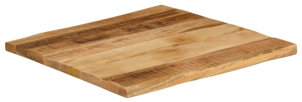 vidaXL Επιφάνεια Τραπεζιού 60x60x2,5 εκ. Live Edge Μασίφ Ξύλο Μάνγκο
