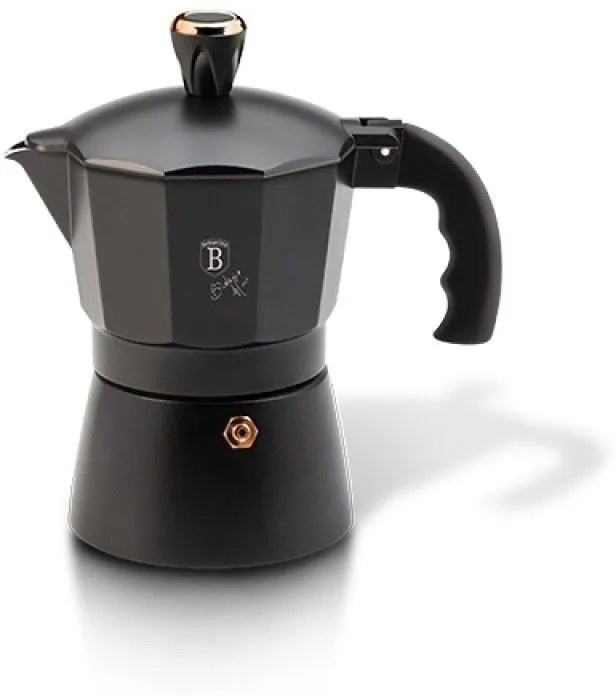 Berlinger Haus Καφετιέρα-μπρίκι για εσπρέσο, moka pot, Black Rose Collection BH-8561