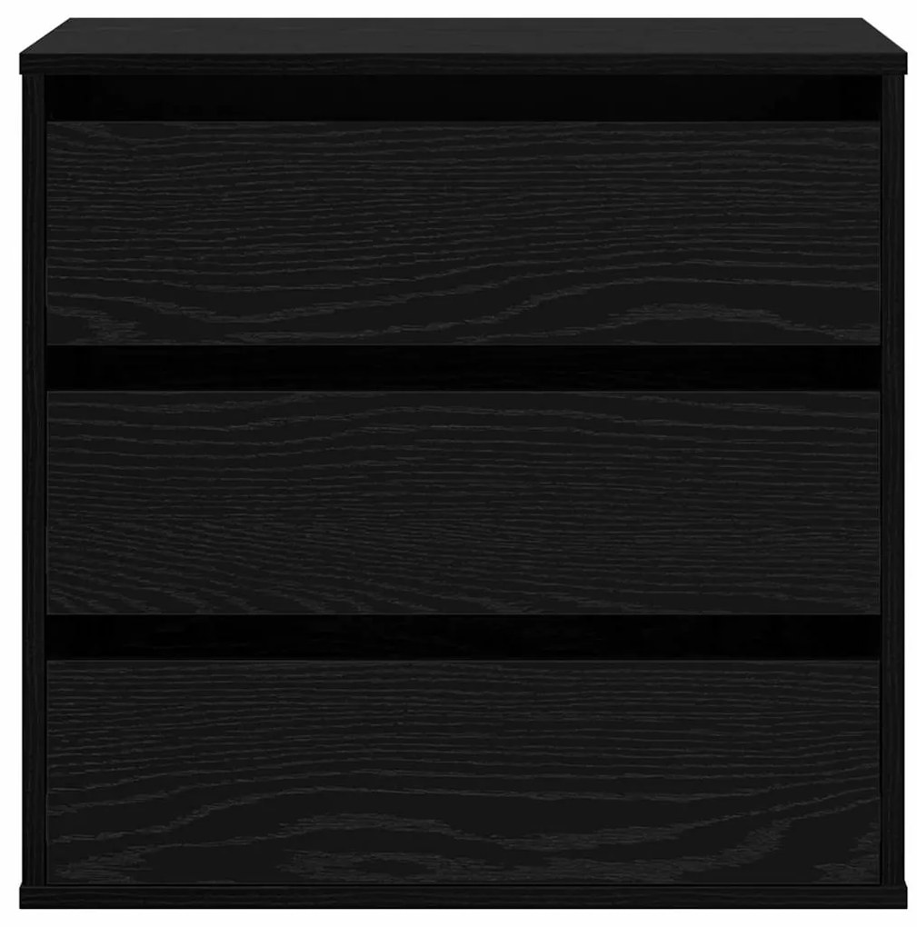 vidaXL Κουτί με Συρτάρια Μαύρη δρυς 60 x 41 x 58 cm Επεξεργασμένο ξύλο