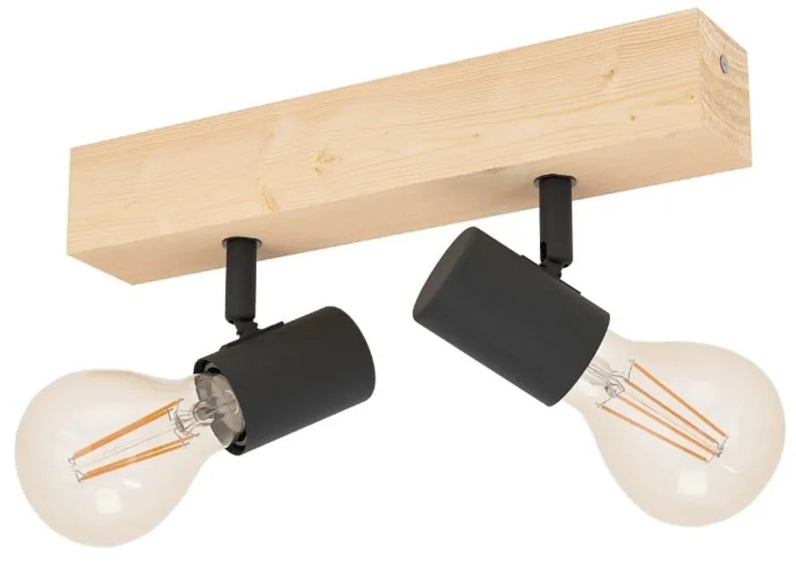 Φωτιστικό Οροφής - Σποτ Townshend 3 99478 30x5cm 2xE27 Natural-Black Eglo
