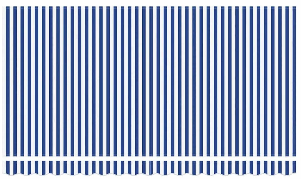 vidaXL Σκηνίτσα Αναδιπλούμενη Μπλε και άσπρο 350 x 200 cm