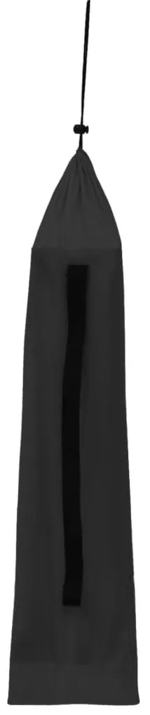 vidaXL Κρεβάτι Κάμπινγκ Μαύρο 180x60x19 εκ. Ύφασμα Oxford και Ατσάλι