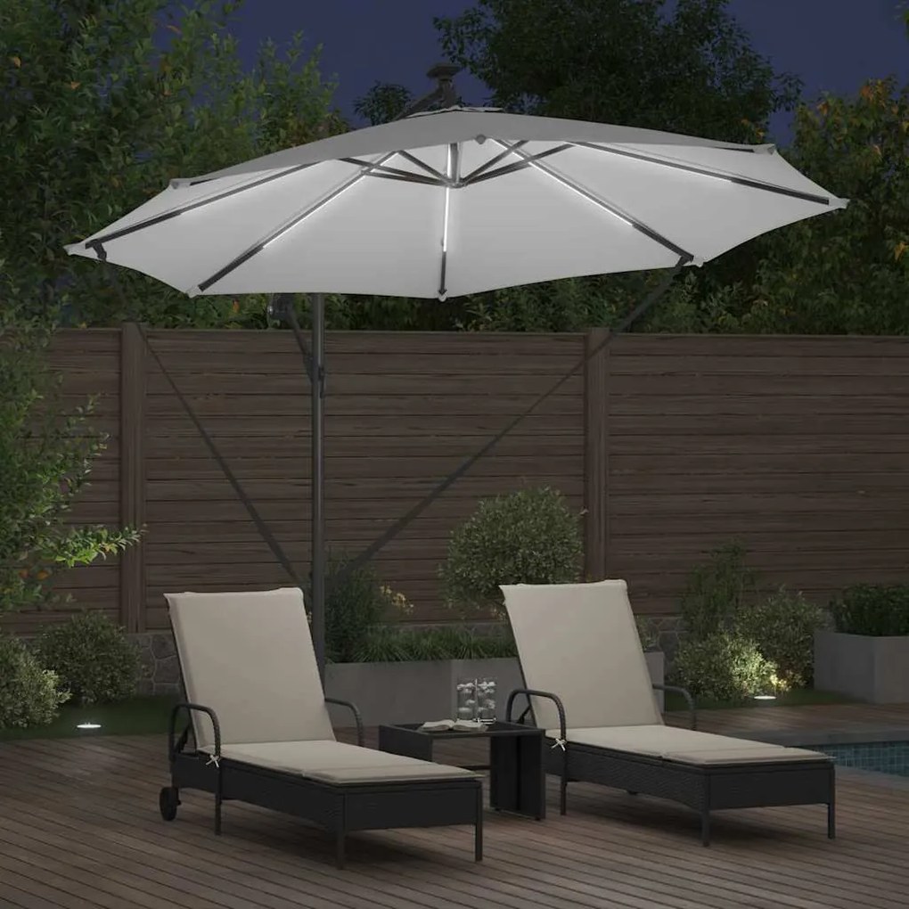 vidaXL Ομπρέλα Cantilever Banana Άμμος 294 x 294 x 248 cm