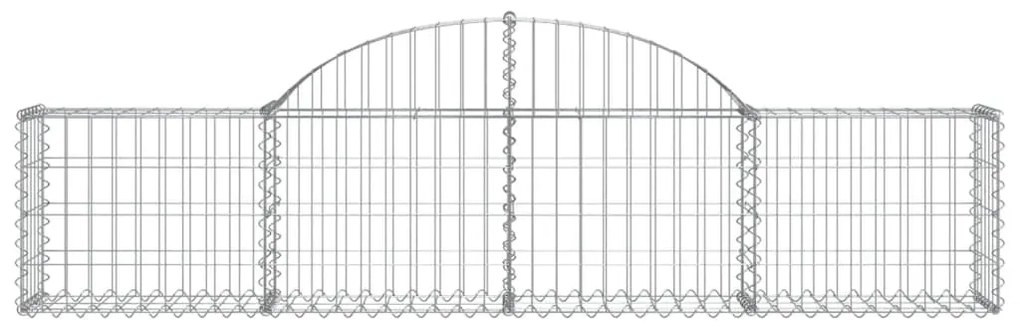 vidaXL Συρματοκιβώτια Τοξωτά 25 τεμ. 200x30x40/60 εκ. Γαλβαν. Ατσάλι