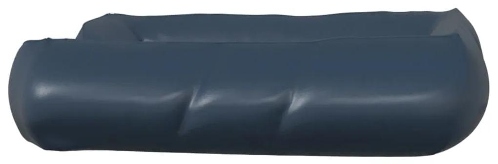 vidaXL Κρεβάτι Σκύλου Σκούρο Μπλε 105 x 80 x 25 εκ. Συνθετικό Δέρμα