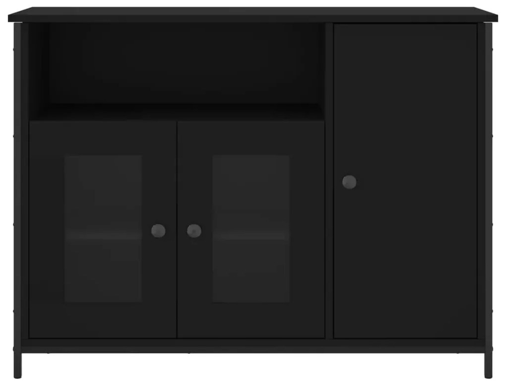 vidaXL Μπουφές Μαύρος 100 x 35 x 75 εκ. από Επεξεργασμένο Ξύλο