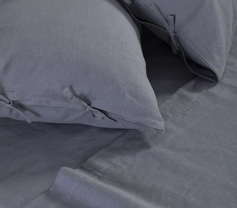 Σεντόνι Μονό Cotton-Linen Grey 170x270 - Nef-Nef Homeware