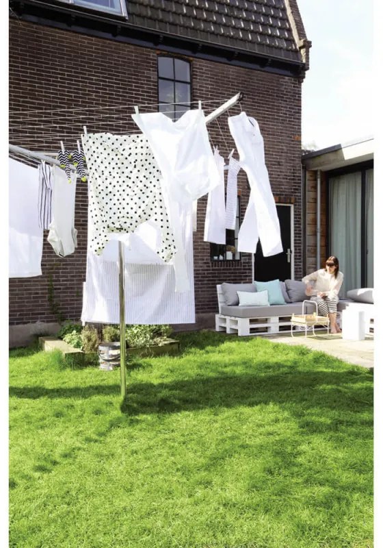 Brabantia TopSpinner Outdoor Space 1003461, 50 m, Μεταλλική ακίδα εκσκαφής, Ανθεκτικό στη διάβρωση, Inox