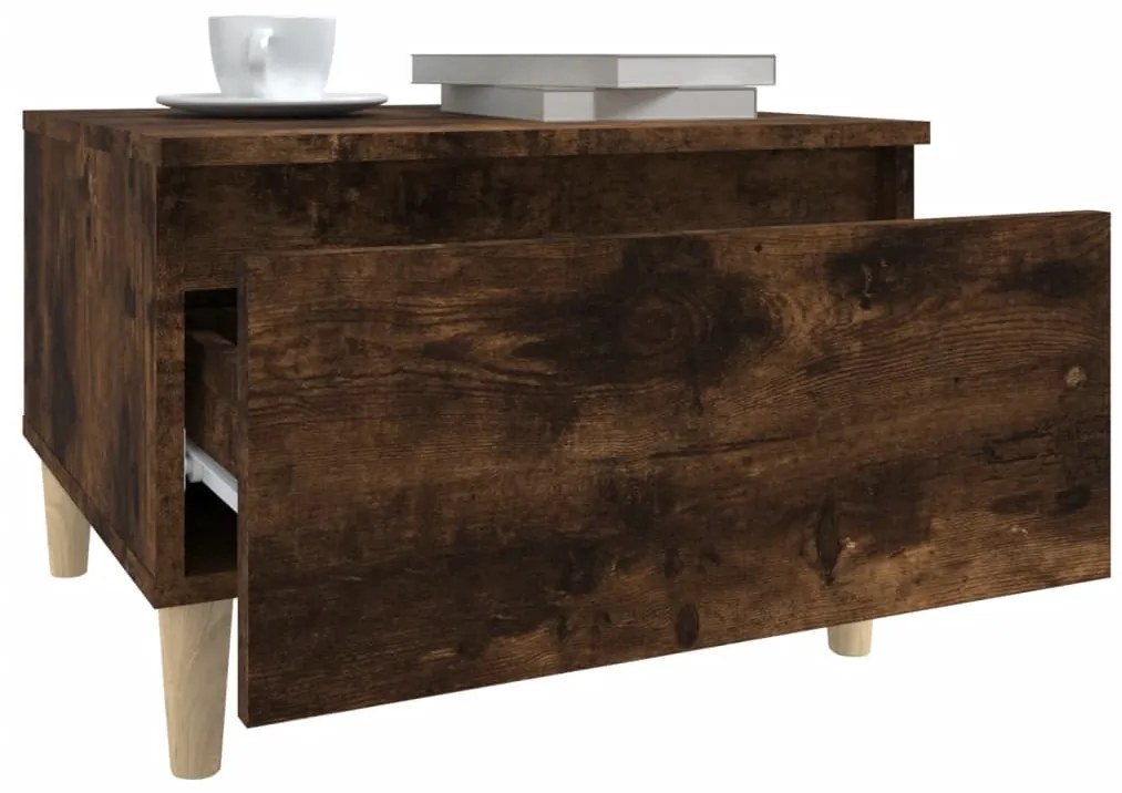 vidaXL Βοηθητικό Τραπέζι Καπνιστή Δρυς 50x46x35 εκ. Επεξεργασμένο Ξύλο