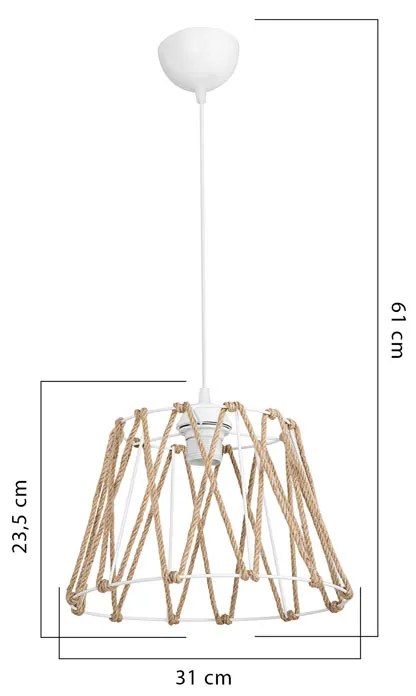 ΦΩΤΙΣΤΙΚΟ ΟΡΟΦΗΣ ΜΟΝΟΦΩΤΟ PWL-1160 PAKOWORLD Ε27 ΜΠΕΖ Φ31X23.5ΕΚ