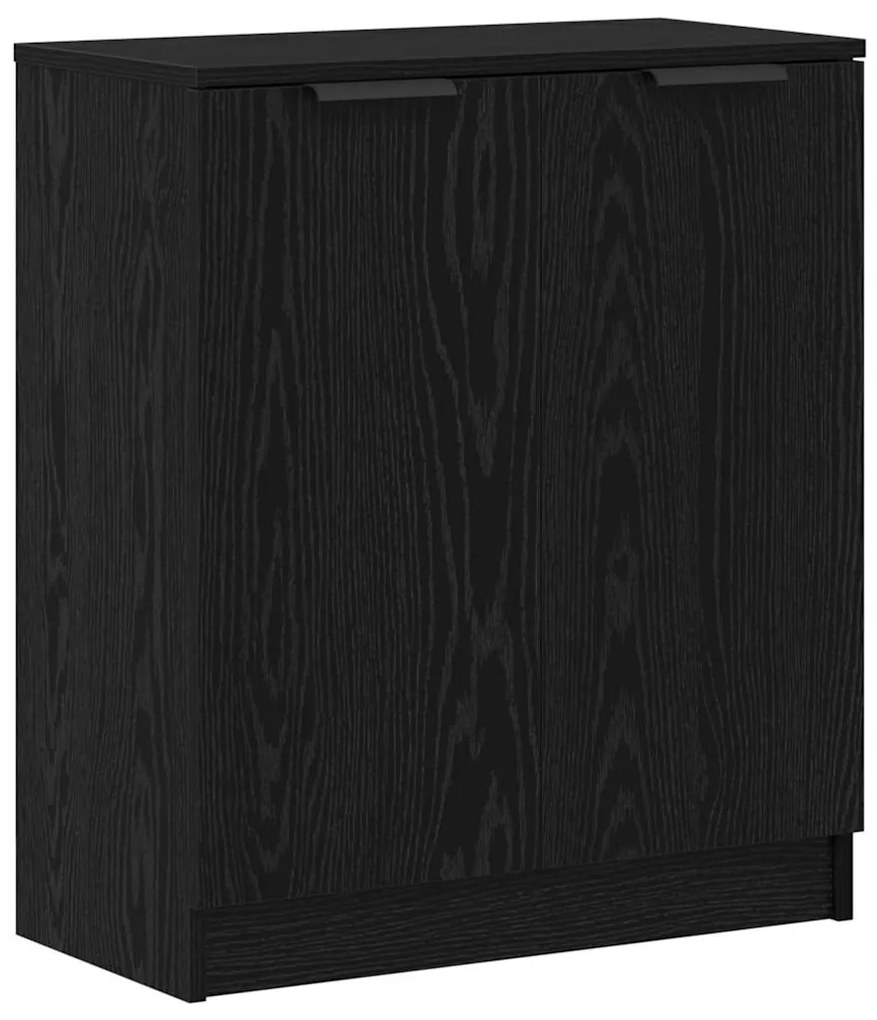 vidaXL Πλαϊνό γραφείο με συρτάρι 3 pcs Μαύρη δρυς 121 x 30 x 70 εκ.