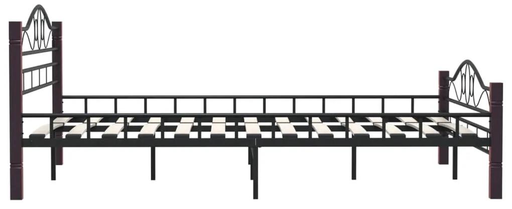 vidaXL Πλαίσιο Κρεβατιού Μαύρο 160 x 200 εκ. Μεταλλικό