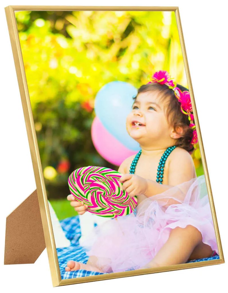 vidaXL Κορνίζες Κολάζ για Τοίχο/Τραπέζι 5 τεμ. Χρυσές 42x59,4 εκ. MDF