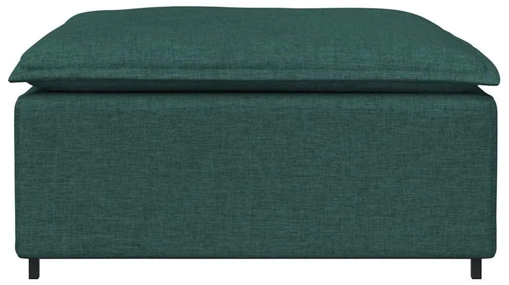 vidaXL Υποπόδιο Καναπέ Σκούρο Πράσινο 100x100x48 εκ.