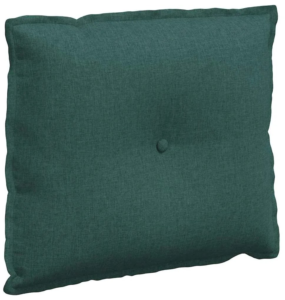 vidaXL Μαξιλάρι Πλάτης Σκούρο Πράσινο 60 x 19 x 50 εκ ύφασμα