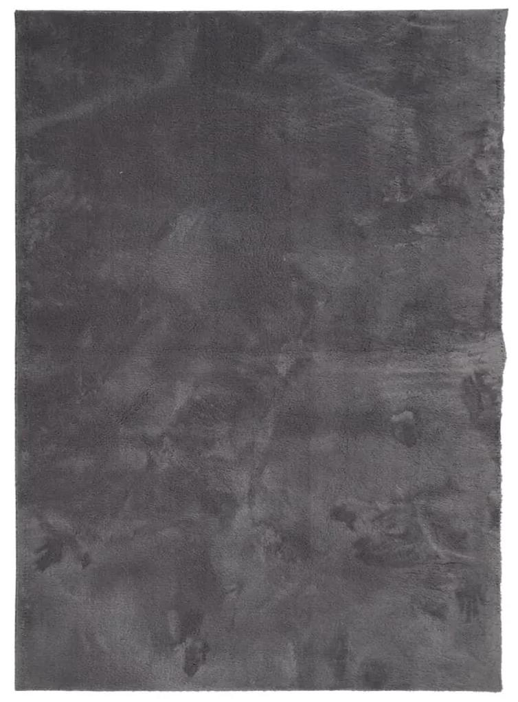 Χαλί HUARTE με Κοντό Πέλος Μαλακό/ Πλενόμενο Ανθρακί 240x340εκ. - Ανθρακί