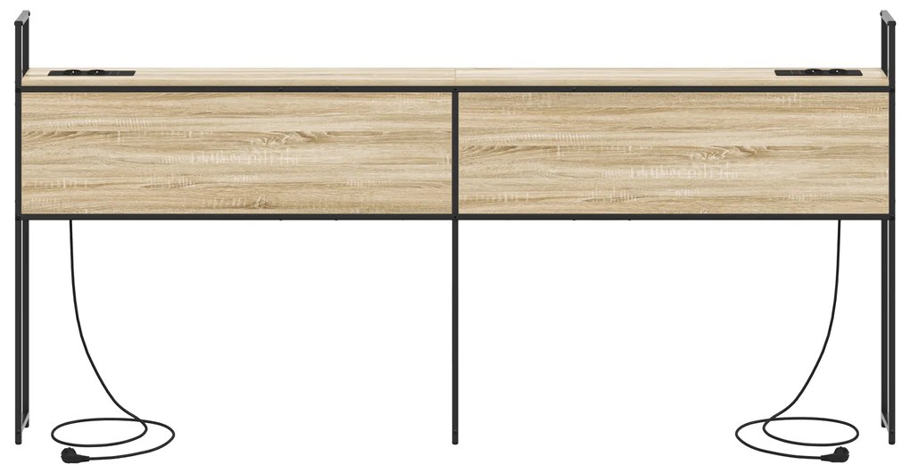 vidaXL Κεφαλάρι Αποθήκης Sonoma Δρυς 180 cm Επεξεργασμένο ξύλο