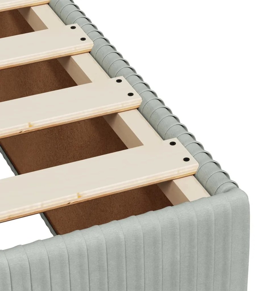 ΚΡΕΒΑΤΙ BOXSPRING ΜΕ ΣΤΡΩΜΑ ΑΝΟΙΧΤΟ ΓΚΡΙ 90X200 ΕΚ. ΒΕΛΟΥΔΙΝΟ 3292232