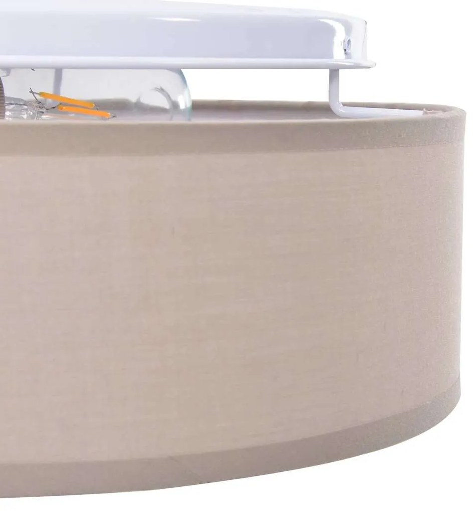 vidaXL Λάμπα Οροφής Taupe 30 x 13.5 εκ. ύφασμα