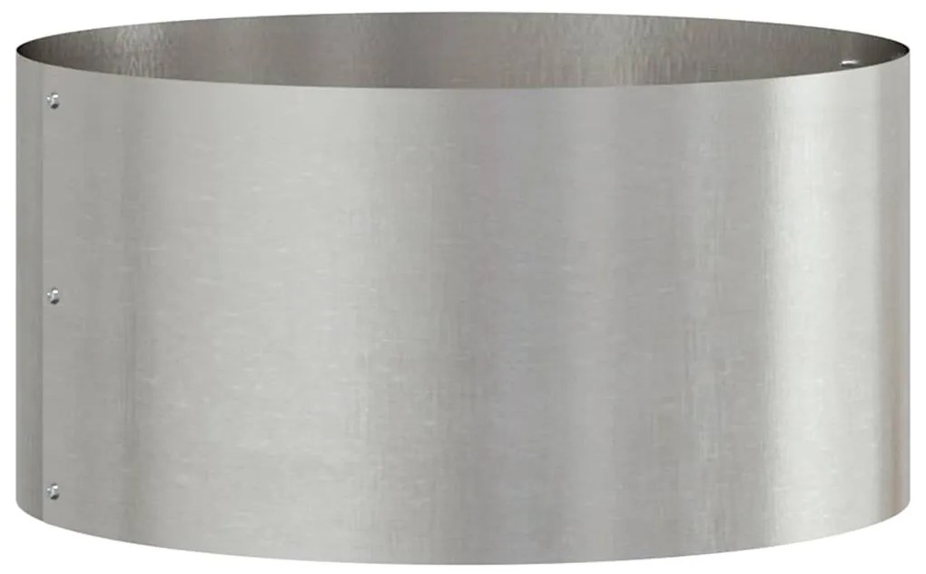 vidaXL Γλάστρα Κήπου Ασημί 40 x 40 x 20 cm Ανοξείδωτο ατσάλι