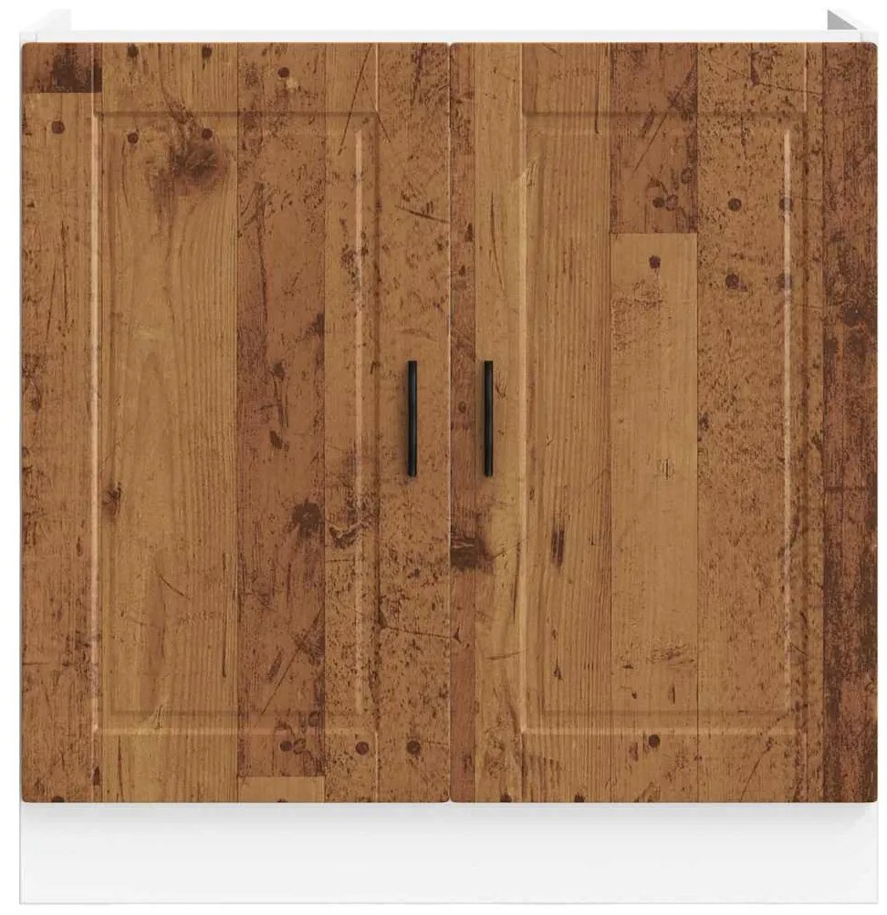 vidaXL Ντουλάπι βάσης νεροχύτη Porto Παλιό Ξύλο 80x46x81,5 cm