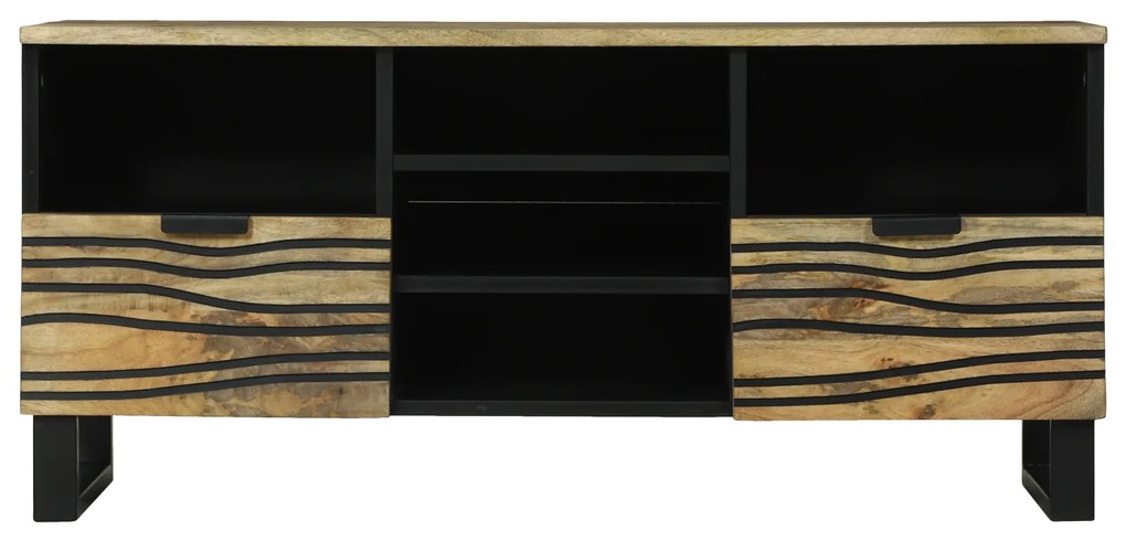 vidaXL TV Cabinet 100x33.5x46 cm Μασίφ Ξύλο Μάνγκο