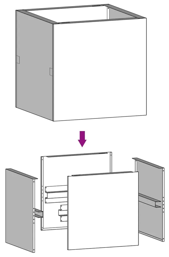 vidaXL Ζαρντινιέρα 40 x 41 x 40 εκ. από Ατσάλι Corten