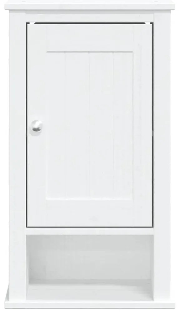 vidaXL Ντουλάπι Μπάνιου Επιτοίχιο BERG Λευκό 40x27x71,5 εκ Μασίφ Πεύκο