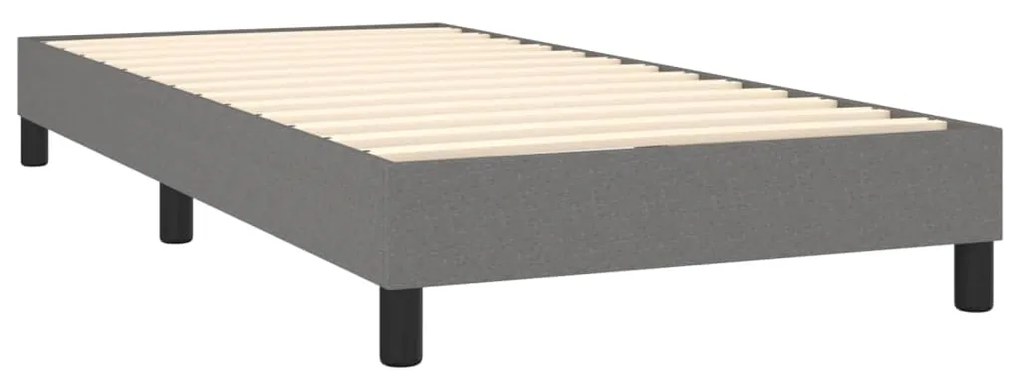 ΚΡΕΒΑΤΙ BOXSPRING ΜΕ ΣΤΡΩΜΑ ΣΚΟΥΡΟ ΓΚΡΙ 80X200 ΕΚ. ΥΦΑΣΜΑΤΙΝΟ 3129826