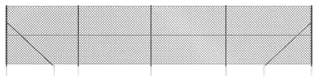 Συρματόπλεγμα Περίφραξης Ανθρακί 1,8 x 10 μ. με Καρφωτές Βάσεις - Ανθρακί