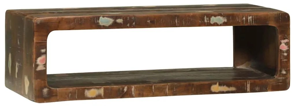 vidaXL Ντουλάπι TV Πολύχρωμο 80 x 30 x 25 εκ Μασίφ ανακυκλωμένο ξύλο