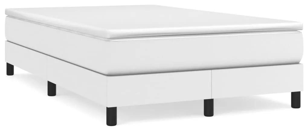 Πλαίσιο Κρεβατιού Boxspring Λευκό 120x200 εκ. Συνθετικό Δέρμα - Λευκό