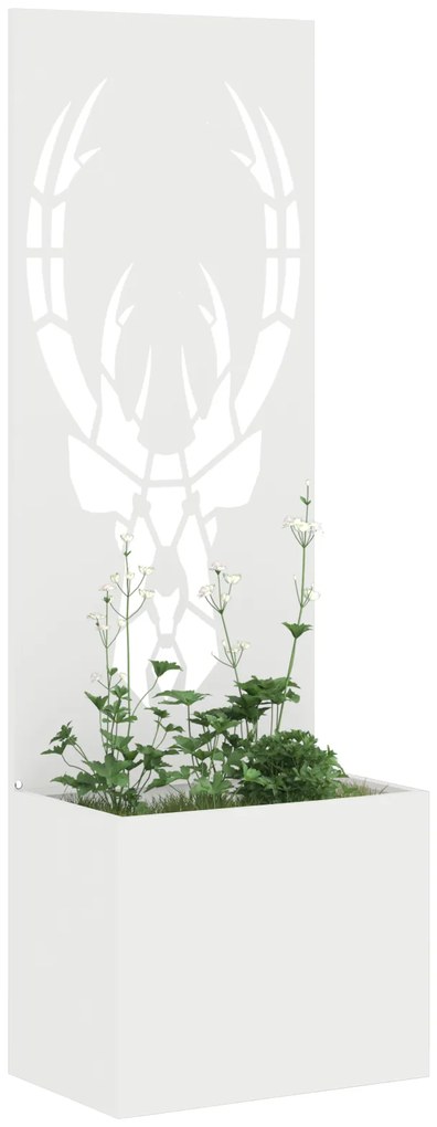 vidaXL Οθόνη Ιδιωτικότητας Κήπου Animal Print Λευκό 50 x 140 cm