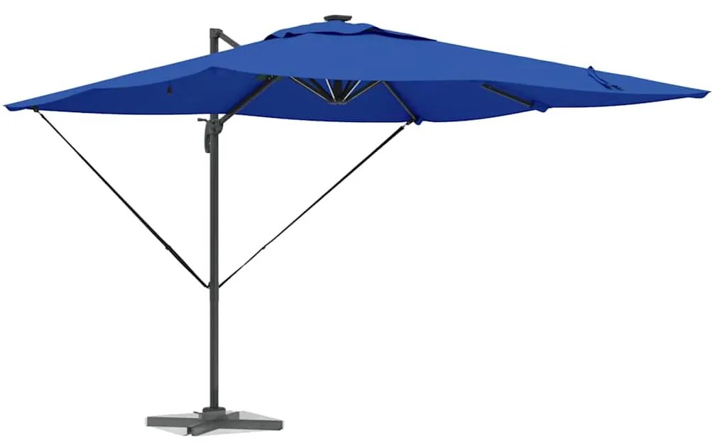 vidaXL Ομπρέλα ηλίου Αζούρ μπλε 286 x 285 x 270 εκ Αλουμίνιο