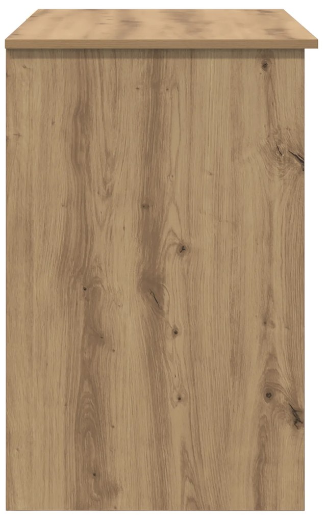 vidaXL Γραφείο με Αποθήκευση Δρυς 90x49.5x75 εκ. Επεξεργασμένο ξύλο