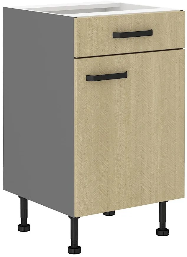 Επιδαπέδιο ντουλάπι Melo 50 D 1S-Herringbone